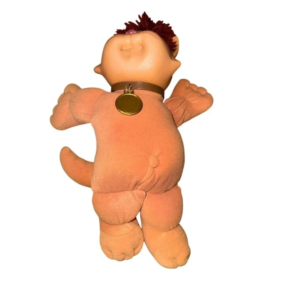 Vintage 1983‎ Cabbage Patch Kids Koosas Cat Doll Brown Hair & Eyes rag cloth